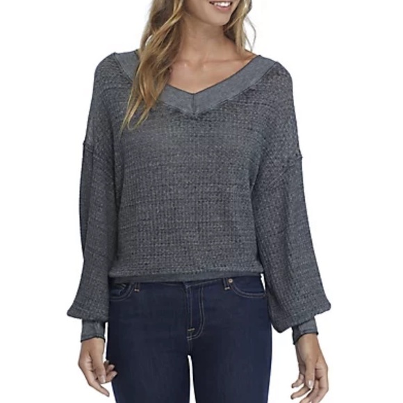 Free People Tops - Free People (we the free) South Side Thermalc gray, size M